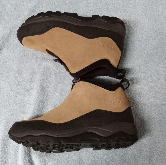 LLBean zipup suede ankle boots rubberized sides tabbed back pulls Primal… - Picture 4 of 8